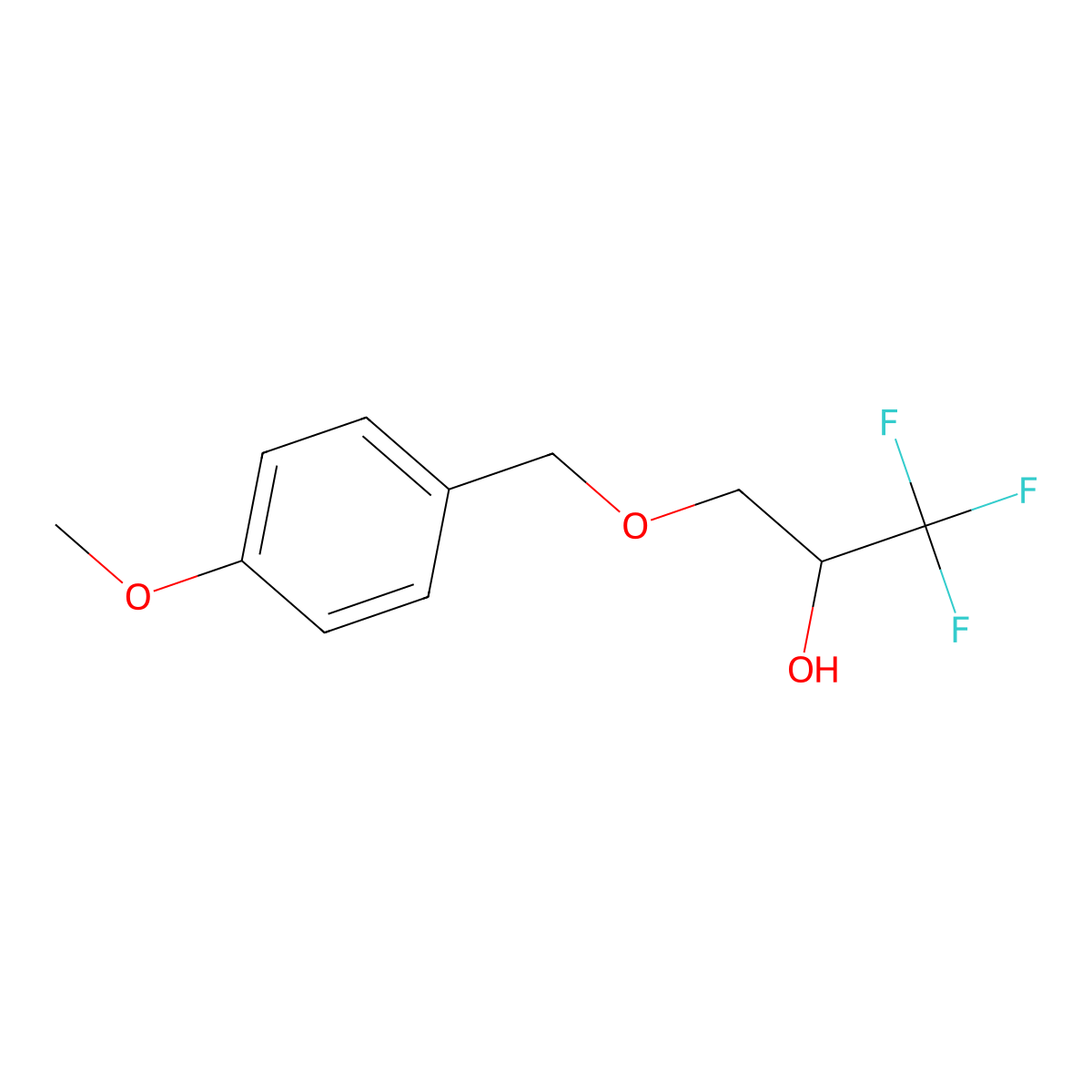 1,1,1-Trifluoro-3-[(4-methoxybenzyl)oxy]-2-propanol molecular structure, CAS 2225887-15-8