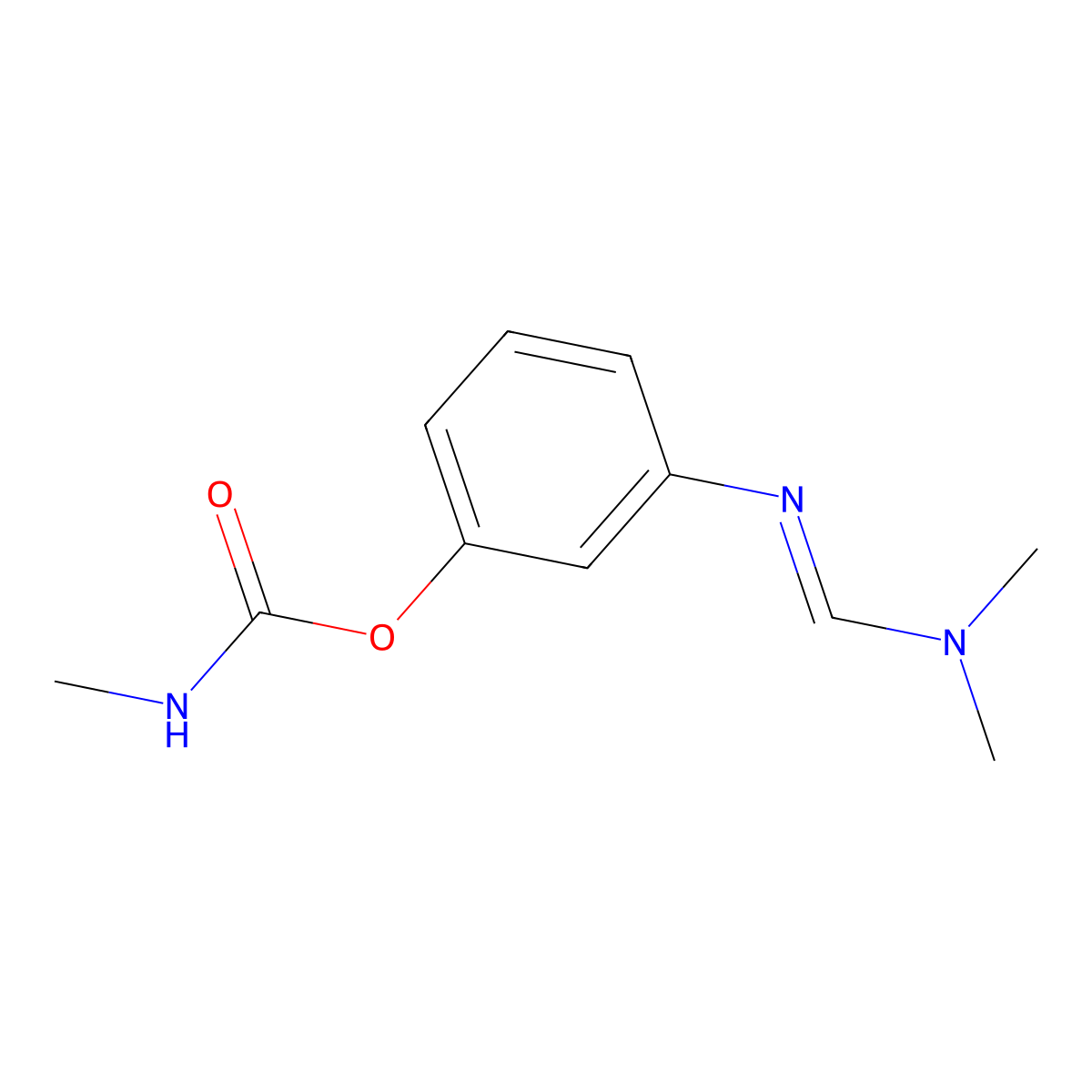 Formetanate molecular structure, CAS 22259-30-9