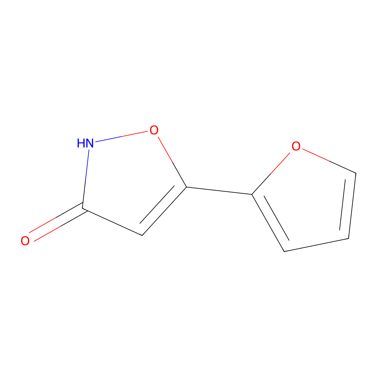 5-(Furan-2-yl)isoxazol-3(2H)-one molecular structure, CAS 22259-78-5