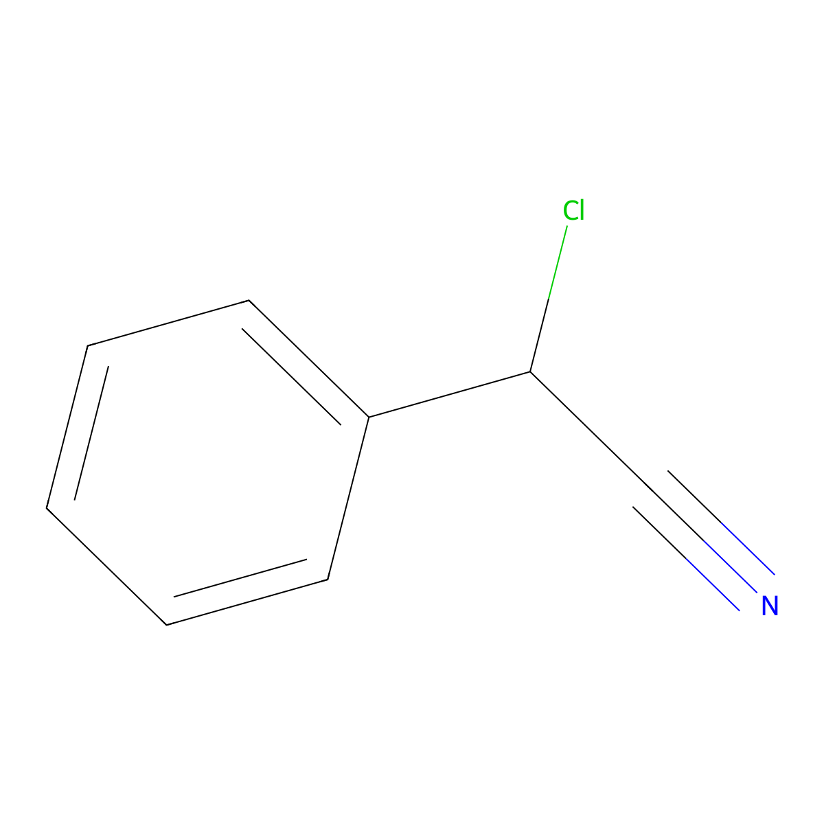 2-Chloro-2-phenylacetonitrile molecular structure, CAS 22259-83-2