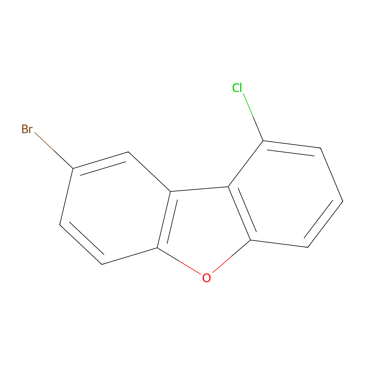 8-Bromo-1-chlorodibenzo[b,d]furan molecular structure, CAS 2225909-61-3