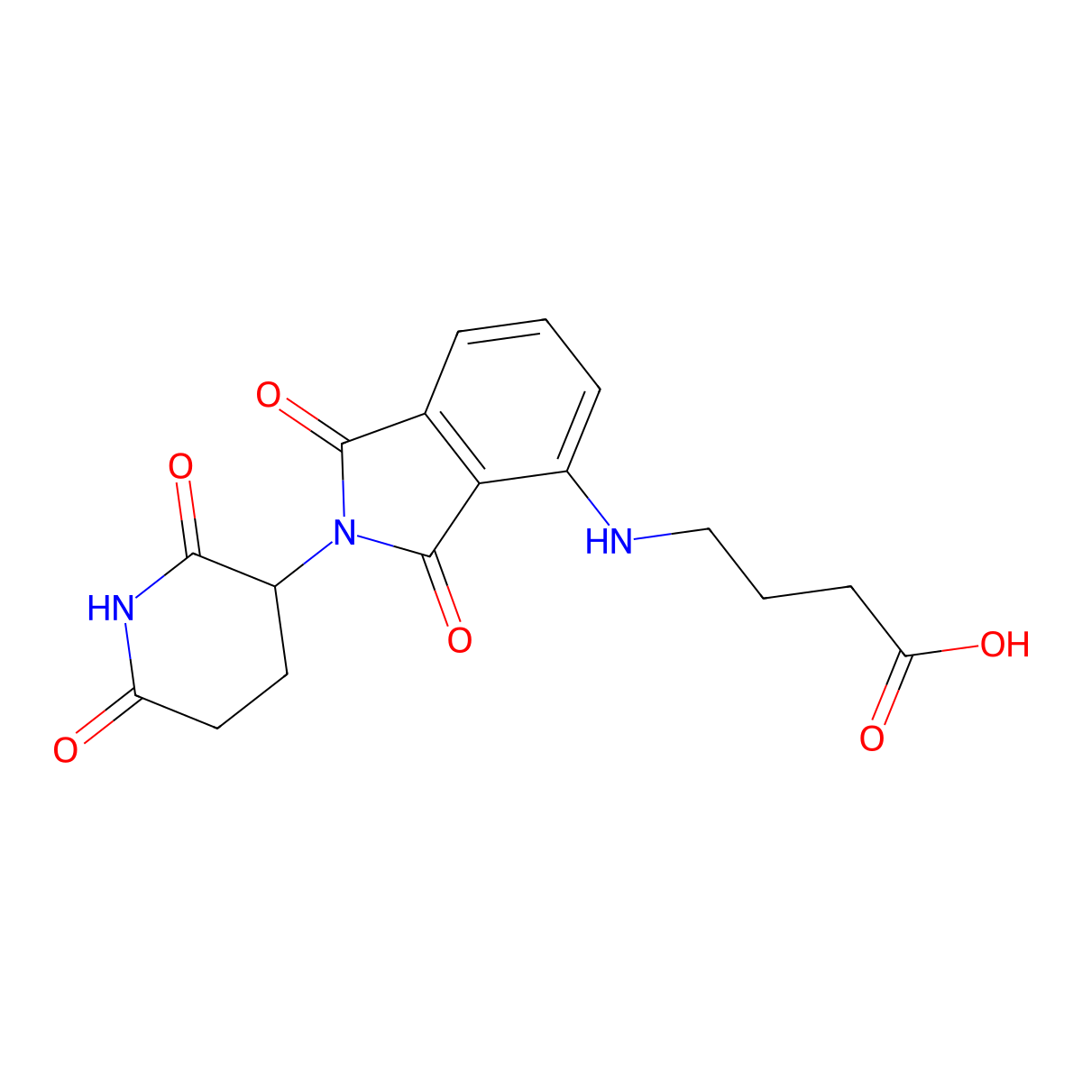 Pomalidomide 4'-alkylC3-acid molecular structure, CAS 2225940-47-4