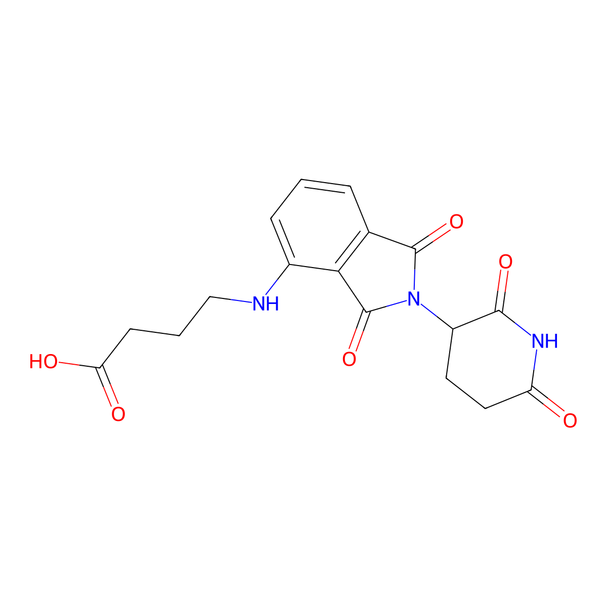 Pomalidomide 4'-alkylC3-acid molecular structure, CAS 2225940-47-4