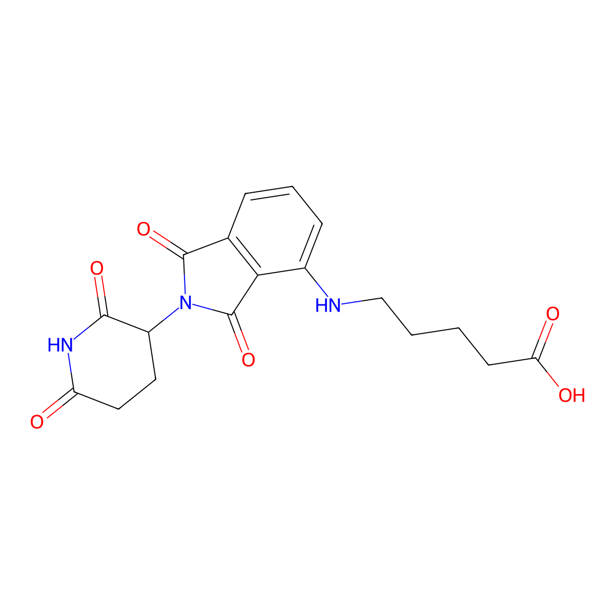 Pomalidomide 4'-alkylC4-acid molecular structure, CAS 2225940-48-5