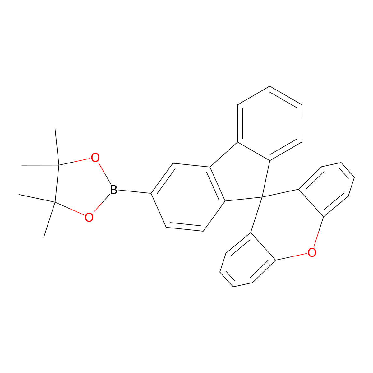 4,4,5,5-Tetramethyl-2-(spiro[fluorene-9,9'-xanthen]-3-yl)-1,3,2-dioxaborolane molecular structure, CAS 2225963-98-2