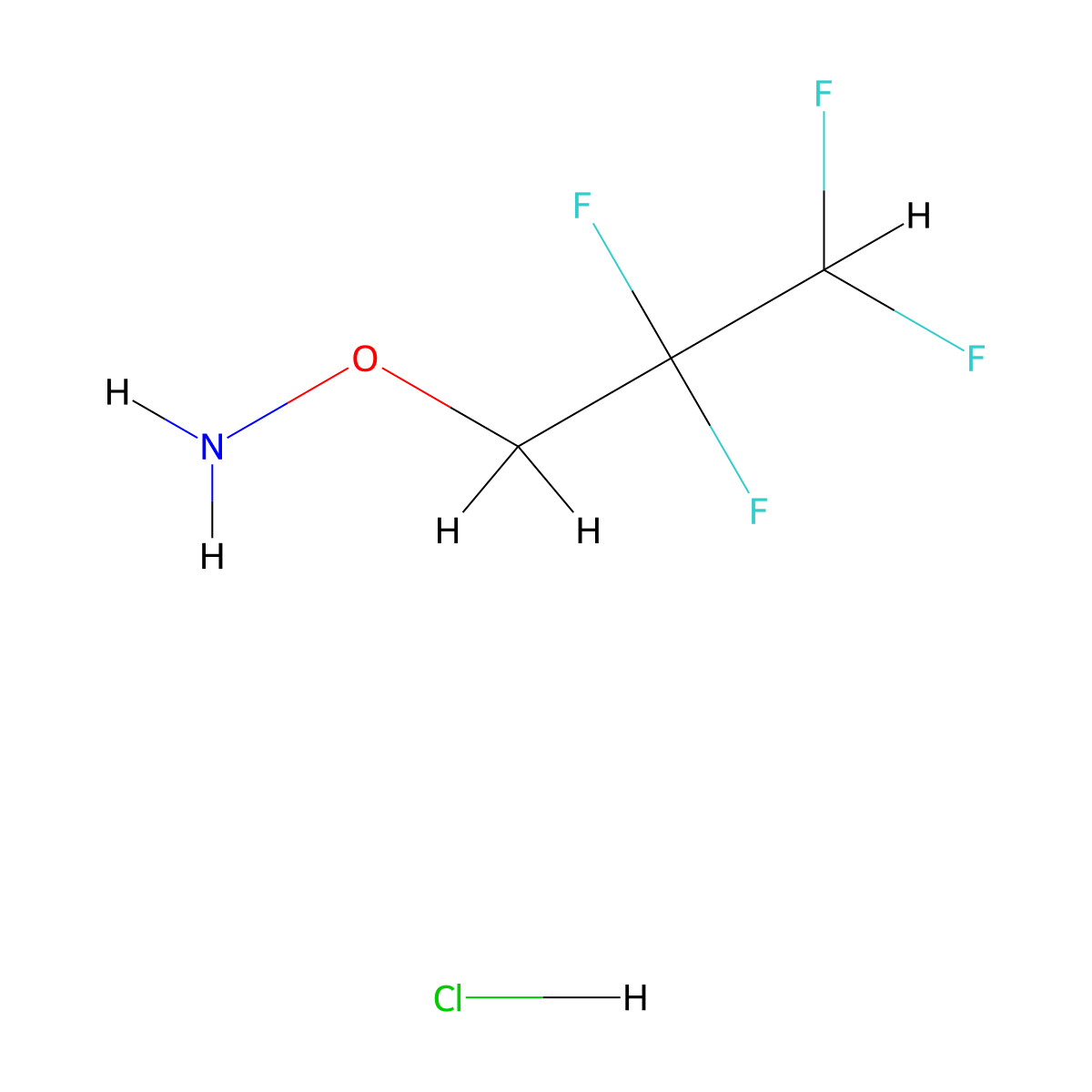 O-(2,2,3,3-tetrafluoropropyl)hydroxylamine hydrochloride molecular structure, CAS 2226022-49-5