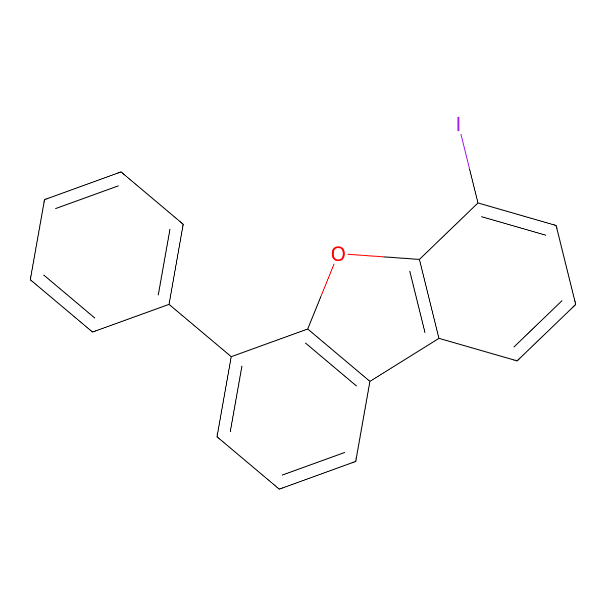 4-Iodo-6-phenyldibenzo[b,d]furan molecular structure, CAS 2226031-12-3