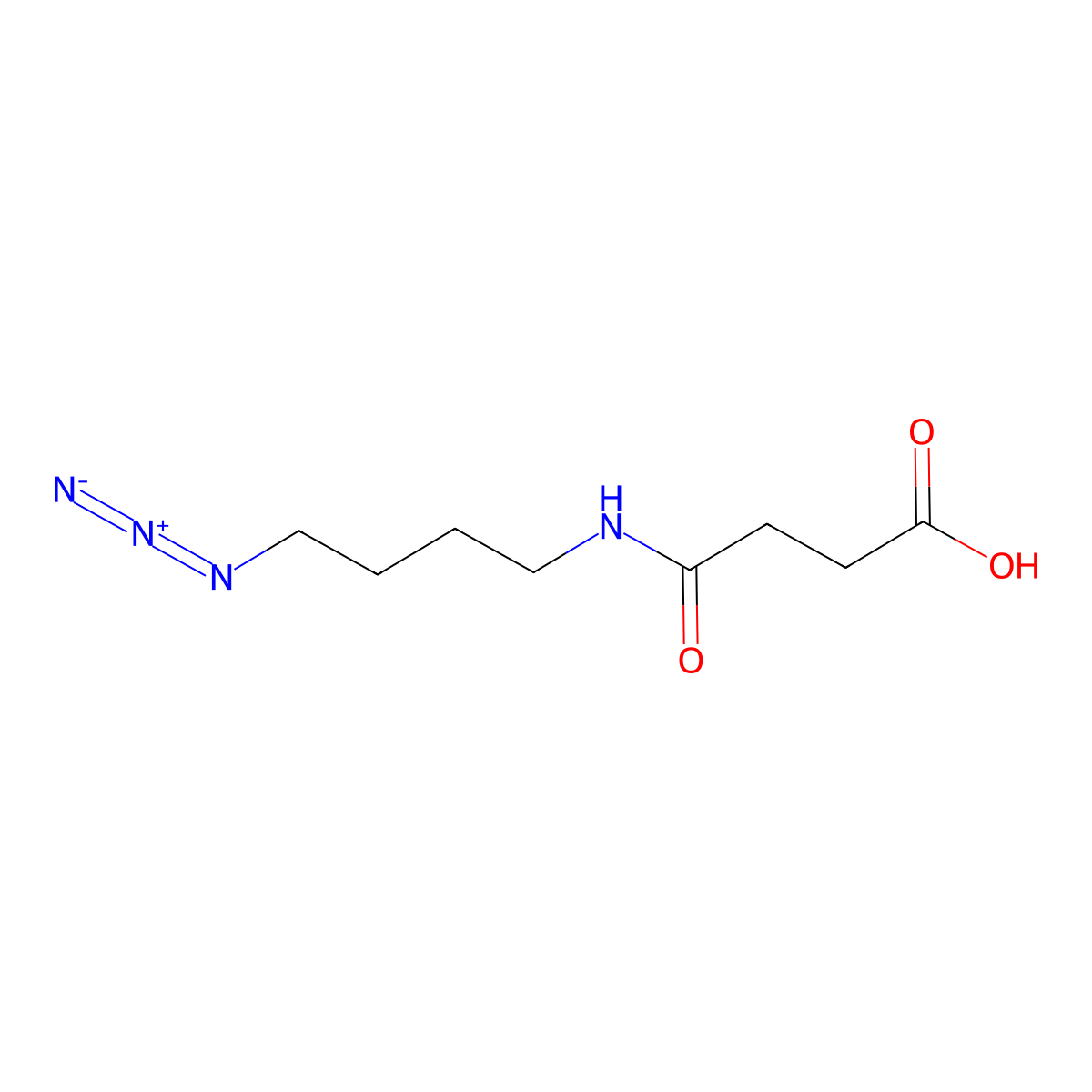 AZido-butylenediamine-succinoyl-OH (N3-DABu-Suc-OH) molecular structure, CAS 2226183-50-0
