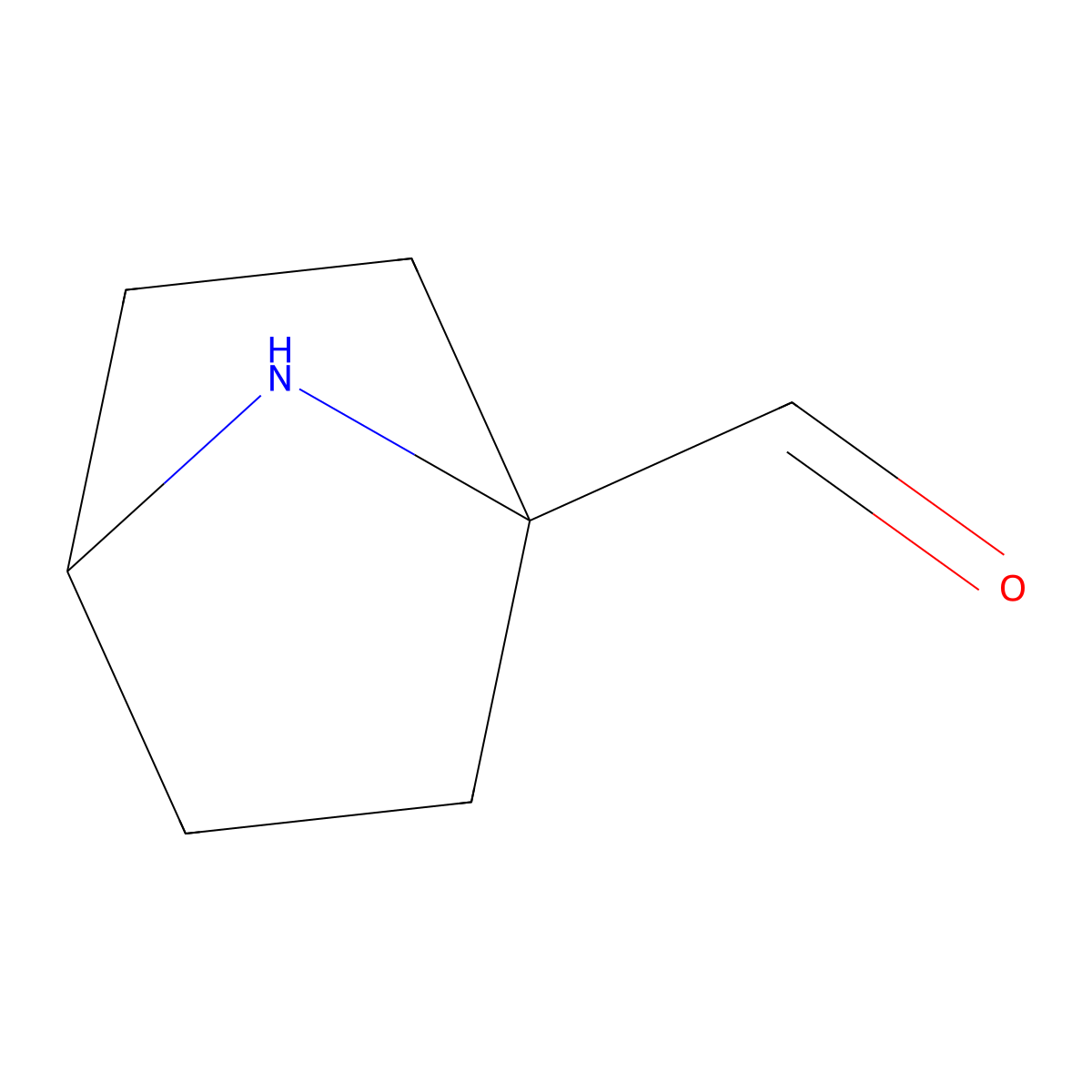 7-Azabicyclo[2.2.1]heptane-1-carbaldehyde molecular structure, CAS 2226195-94-2
