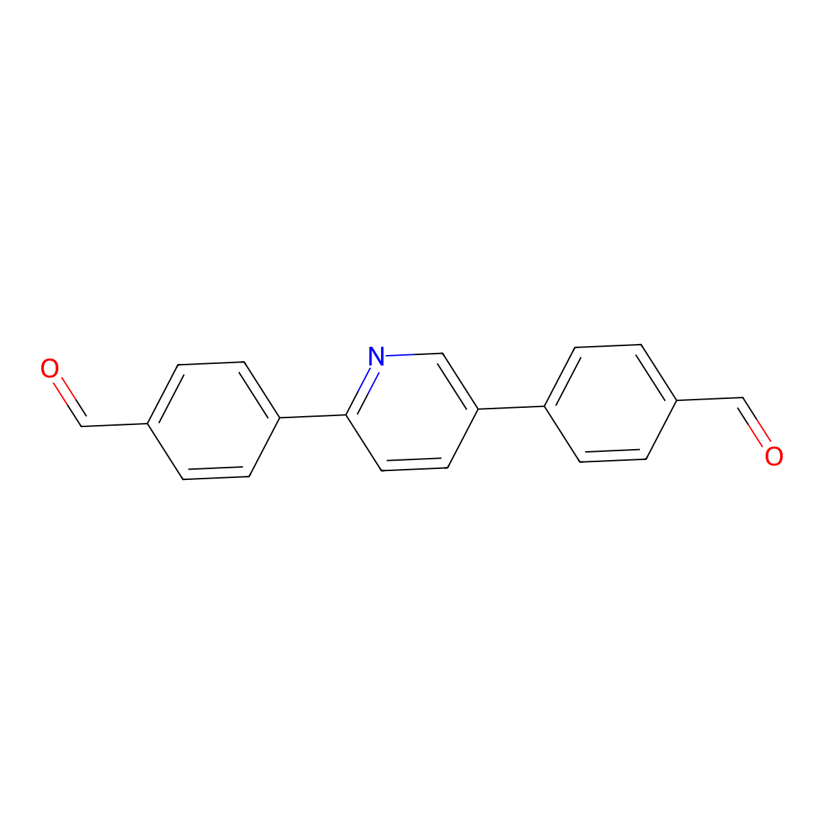 4,4'-(Pyridine-2,5-diyl)dibenzaldehyde molecular structure, CAS 2226224-90-2