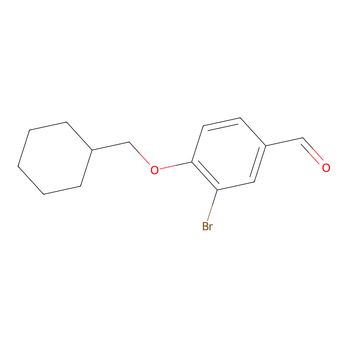 3-Bromo-4-cyclohexylmethyloxybenzaldehyde molecular structure, CAS 222627-68-1