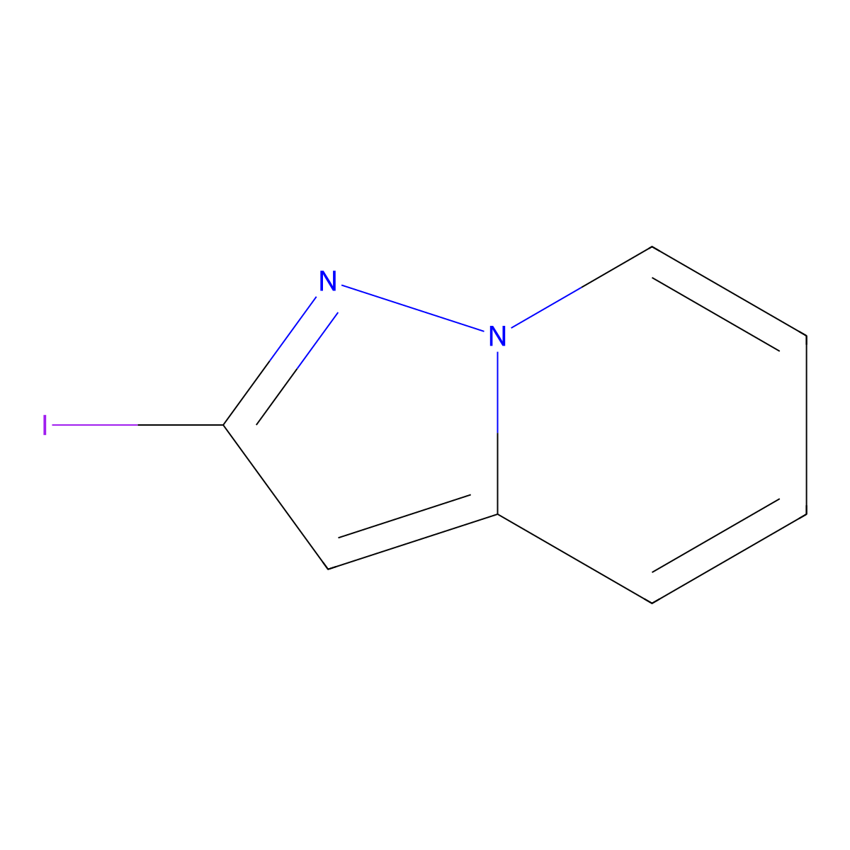 2-Iodopyrazolo[1,5-a]pyridine molecular structure, CAS 2226273-35-2