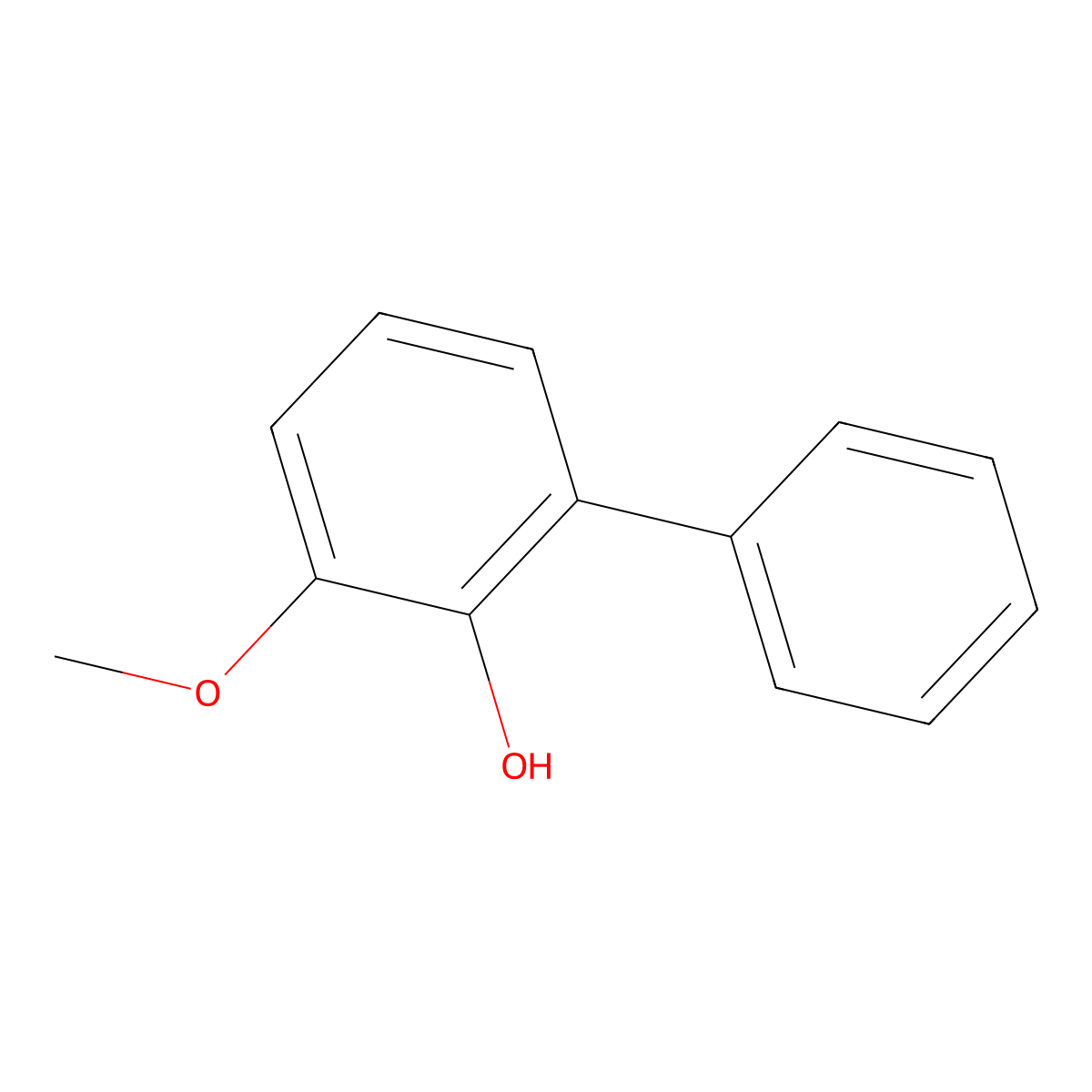2-Methoxy-6-phenyl-phenol molecular structure, CAS 222628-11-7