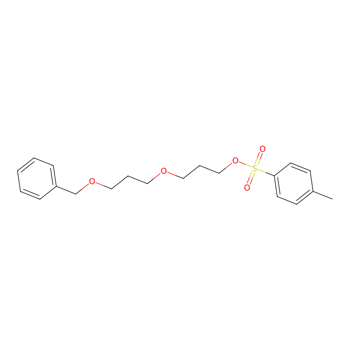 3-[3-(Benzyloxy)propoxy]propyl 4-methylbenzene-1-sulfonate molecular structure, CAS 2226300-33-8