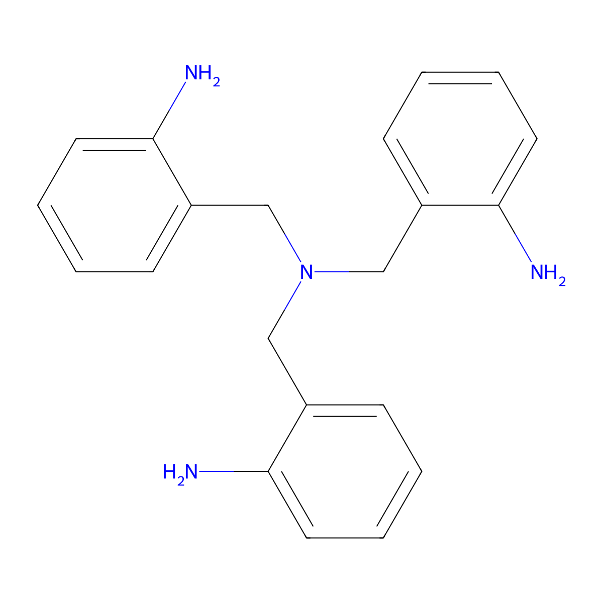 2-((Bis(2-aminobenzyl)amino)methyl)aniline molecular structure, CAS 222638-73-5