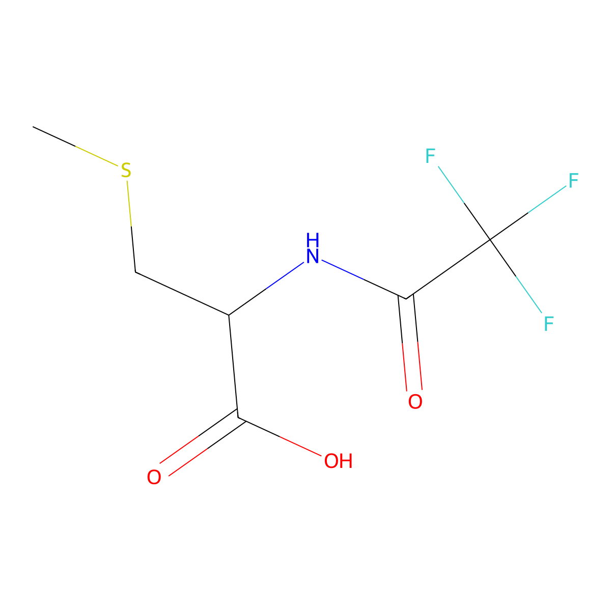 (2R)-3-(methylsulfanyl)-2-(trifluoroacetamido)propanoic acid molecular structure, CAS 2226387-98-8