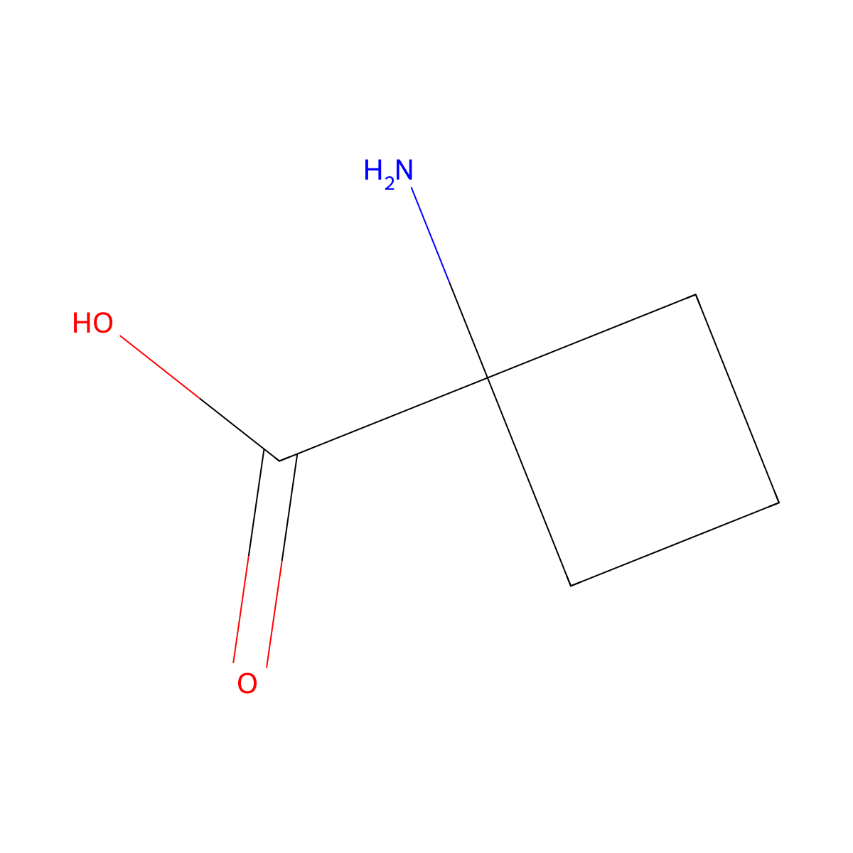 1-Aminocyclobutanecarboxylic acid molecular structure, CAS 22264-16-0