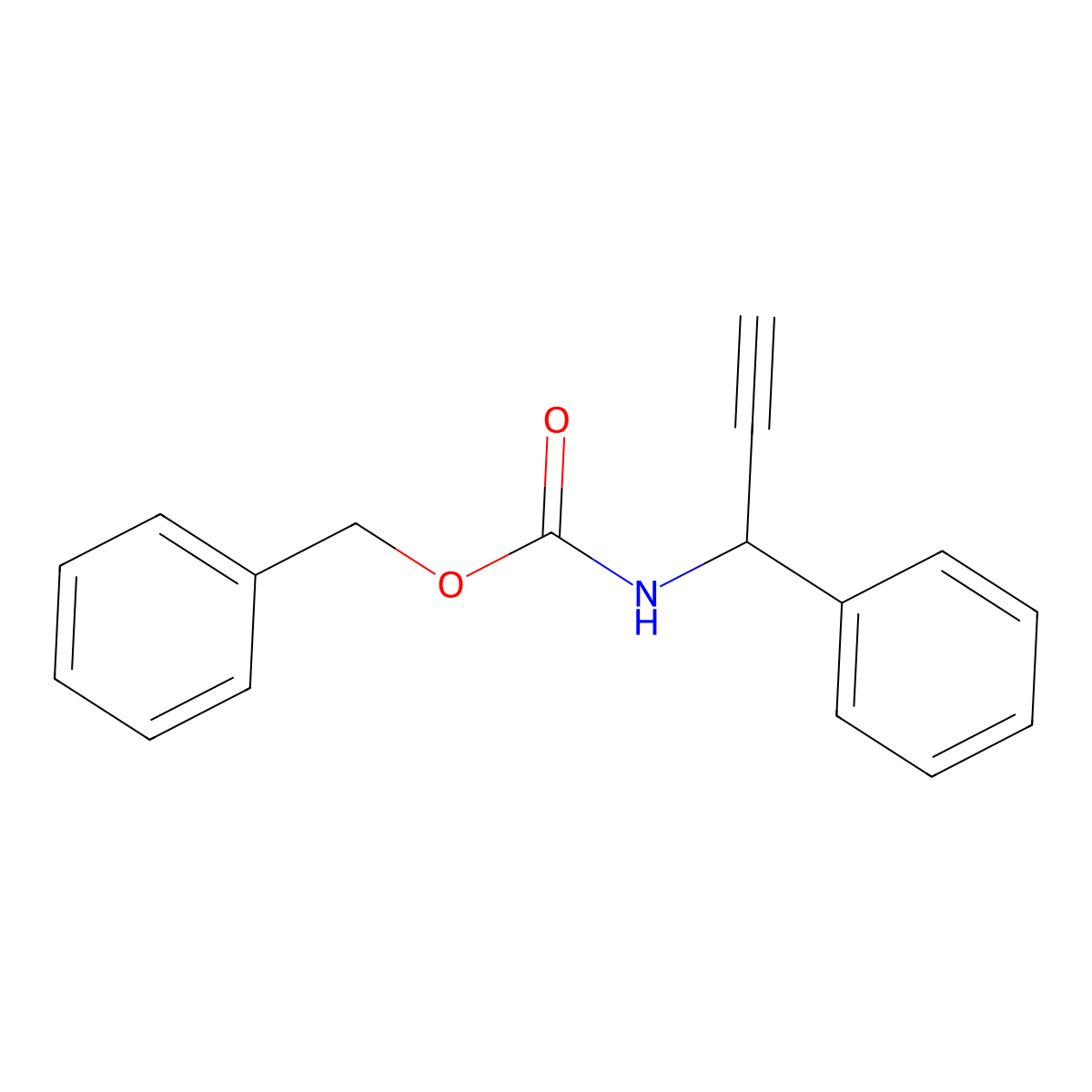 benzyl N-[(1R)-1-phenylprop-2-yn-1-yl]carbamate molecular structure, CAS 2226462-35-5