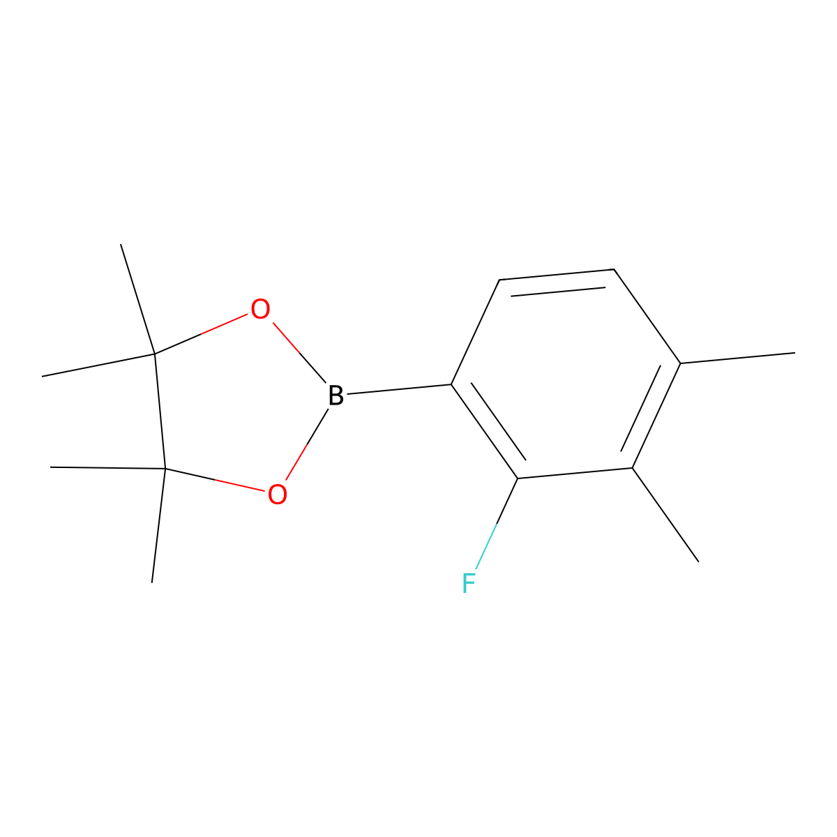 2-(2-Fluoro-3,4-dimethylphenyl)-4,4,5,5-tetramethyl-1,3,2-dioxaborolane molecular structure, CAS 2226475-84-7