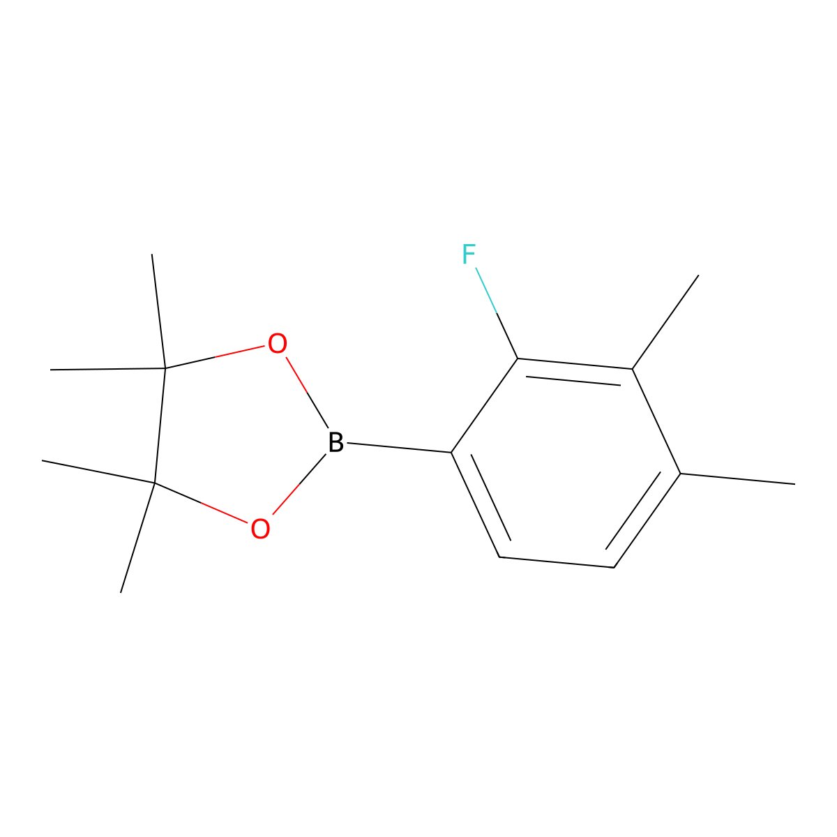 2-(2-Fluoro-3,4-dimethylphenyl)-4,4,5,5-tetramethyl-1,3,2-dioxaborolane molecular structure, CAS 2226475-84-7