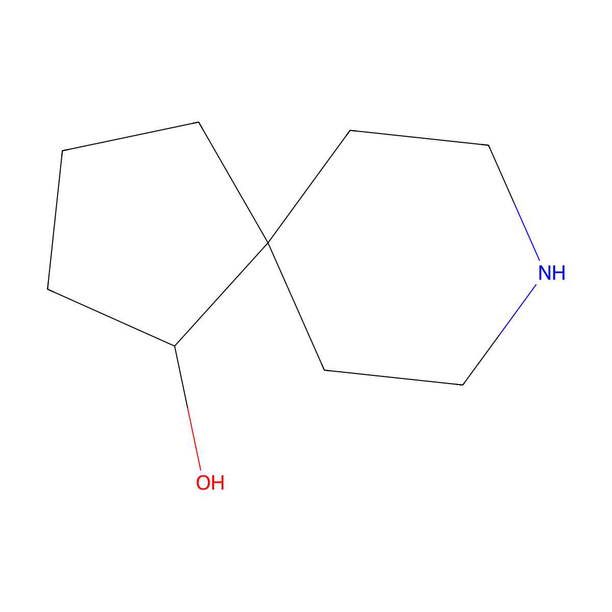 8-Azaspiro[4.5]decan-1-ol molecular structure, CAS 2226482-46-6