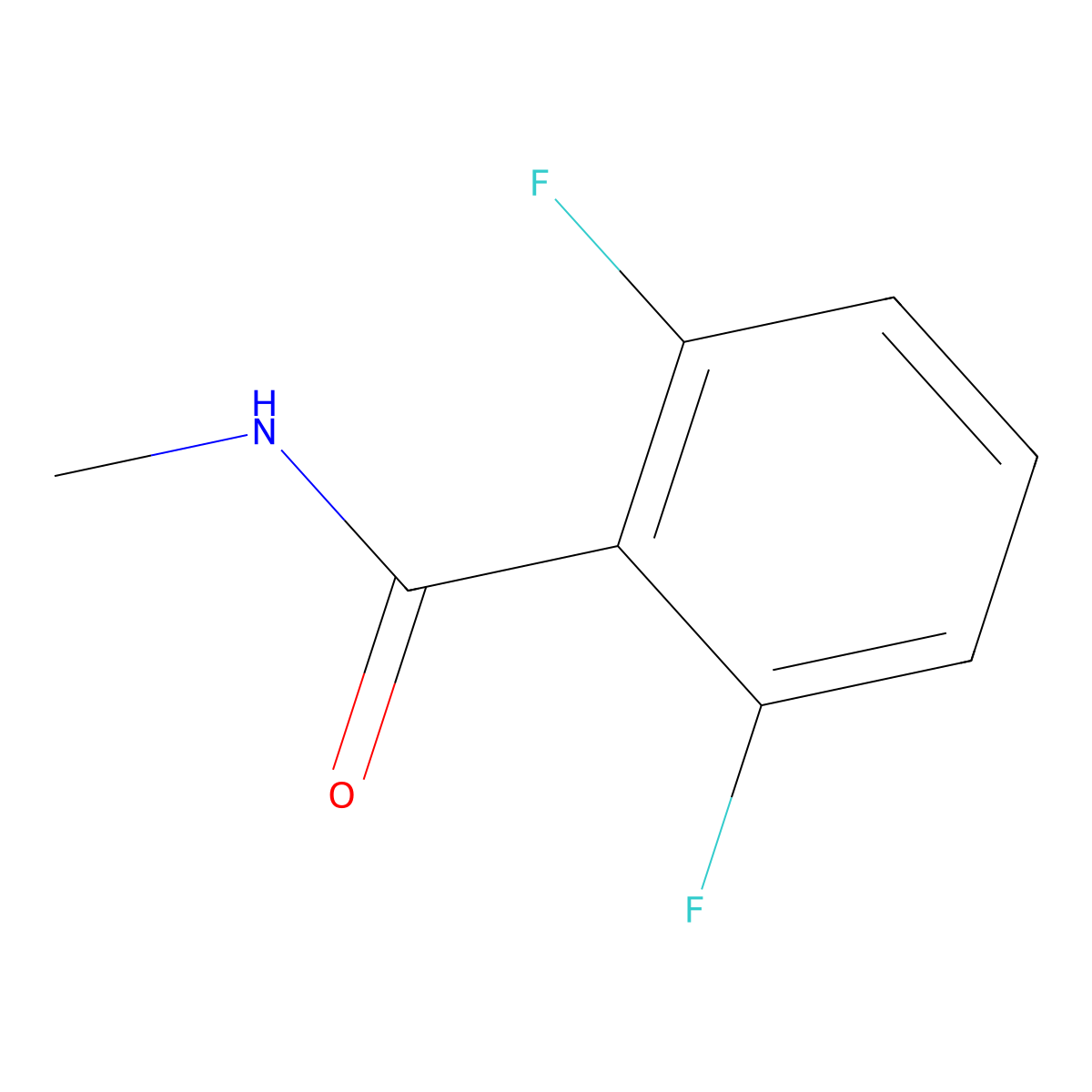 2,6-difluoro-N-methylbenzamide molecular structure, CAS 22265-59-4