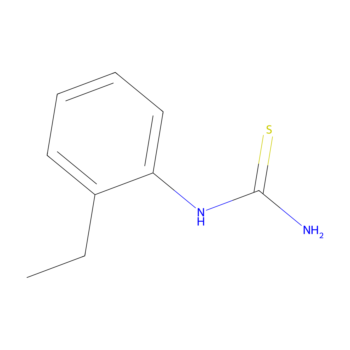 (2-Ethylphenyl)thiourea molecular structure, CAS 22265-77-6