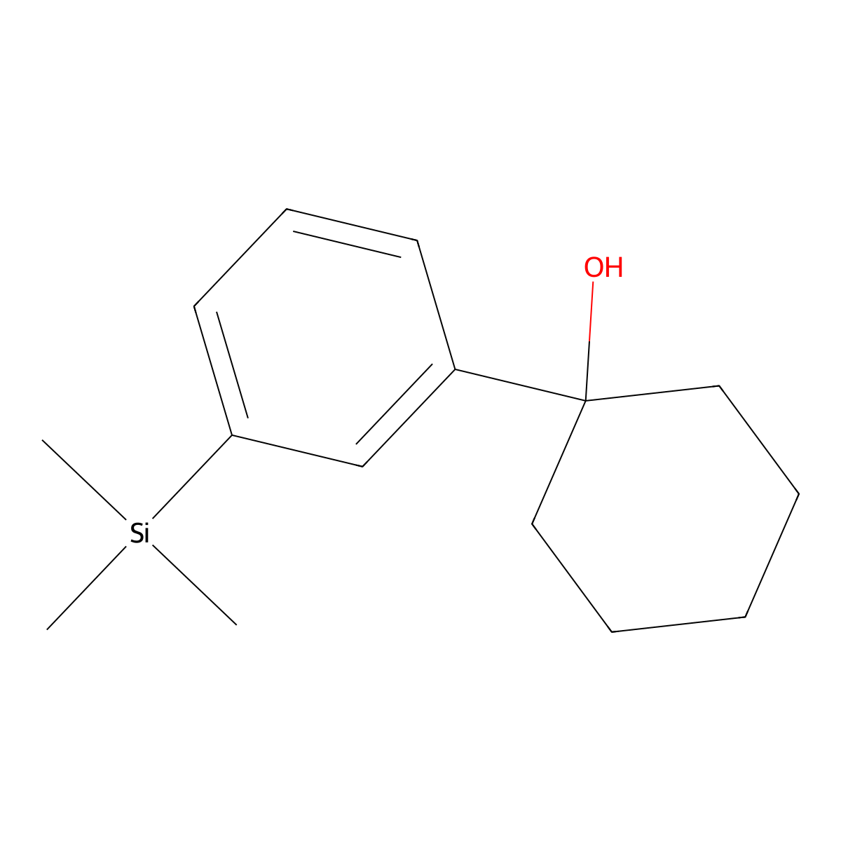 1-(3-(Trimethylsilyl)phenyl)cyclohexanol molecular structure, CAS 2226522-22-9