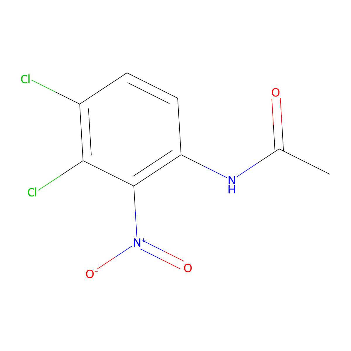 N-(3,4-Dichloro-2-nitrophenyl)acetamide molecular structure, CAS 2226712-50-9