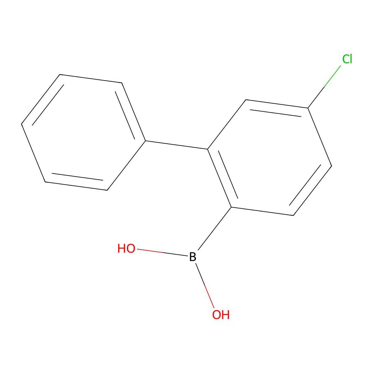 (5-Chloro-[1,1'-biphenyl]-2-yl)boronic acid molecular structure, CAS 2226739-30-4