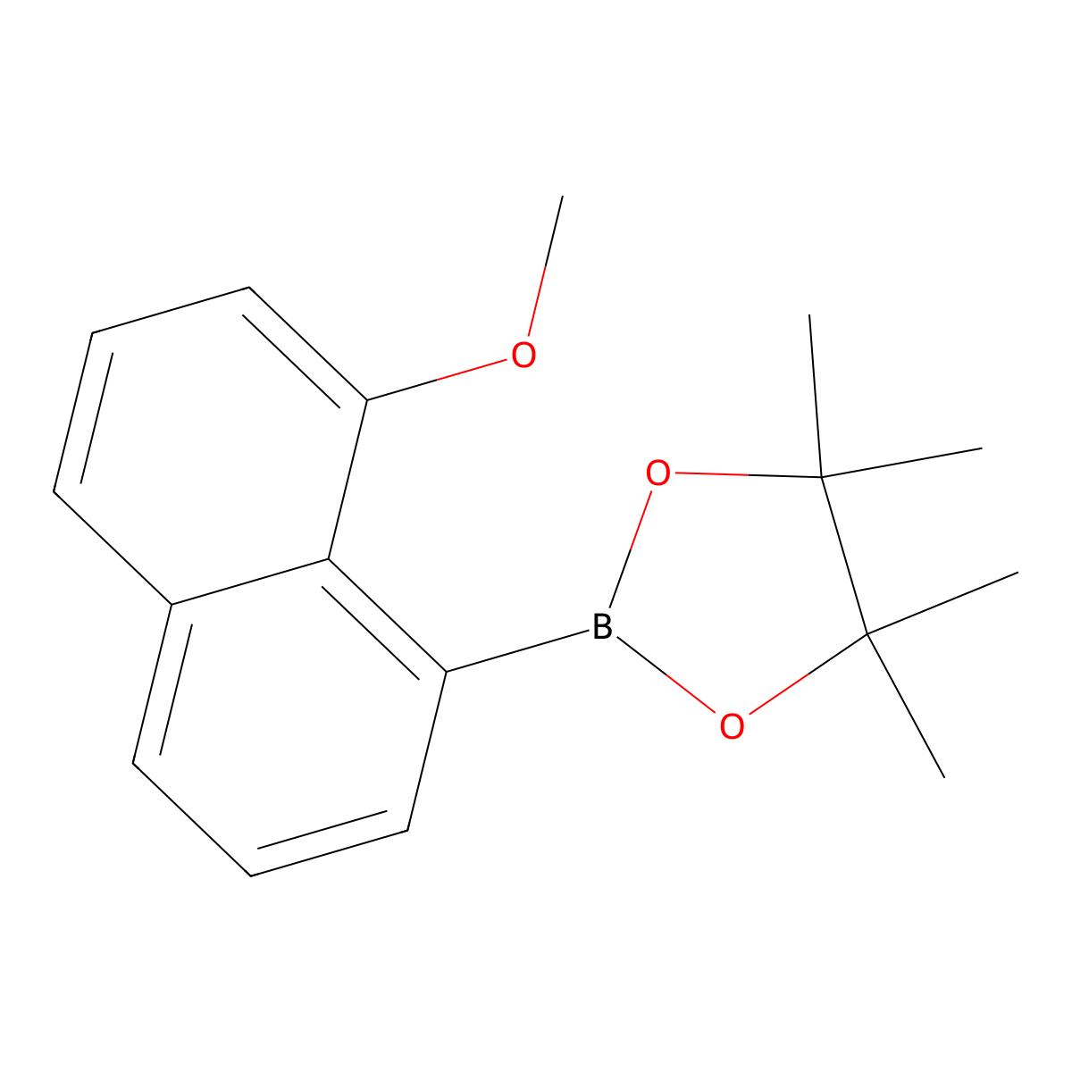 2-(8-Methoxynaphthalen-1-YL)-4,4,5,5-tetramethyl-1,3,2-dioxaborolane molecular structure, CAS 2226775-36-4