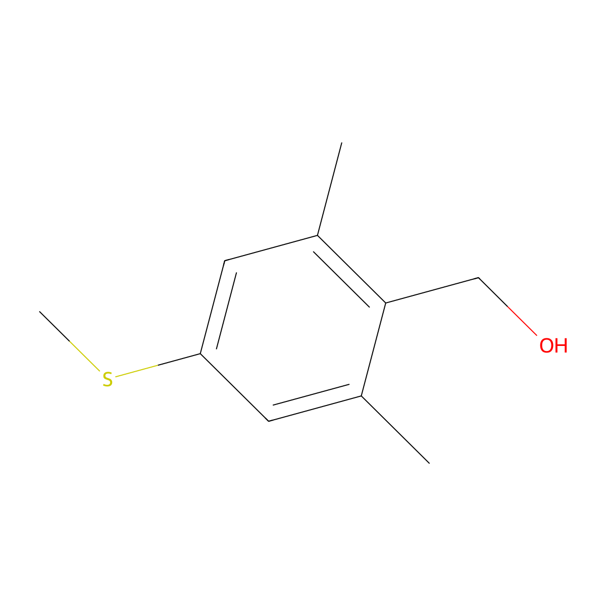 (2,6-Dimethyl-4-(methylthio)phenyl)methanol molecular structure, CAS 2226776-00-5