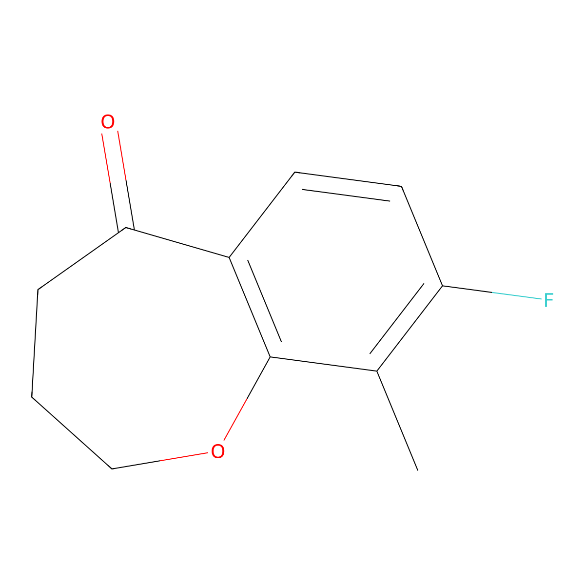 8-Fluoro-9-methyl-3,4-dihydrobenzo[b]oxepin-5(2H)-one molecular structure, CAS 2226905-36-6