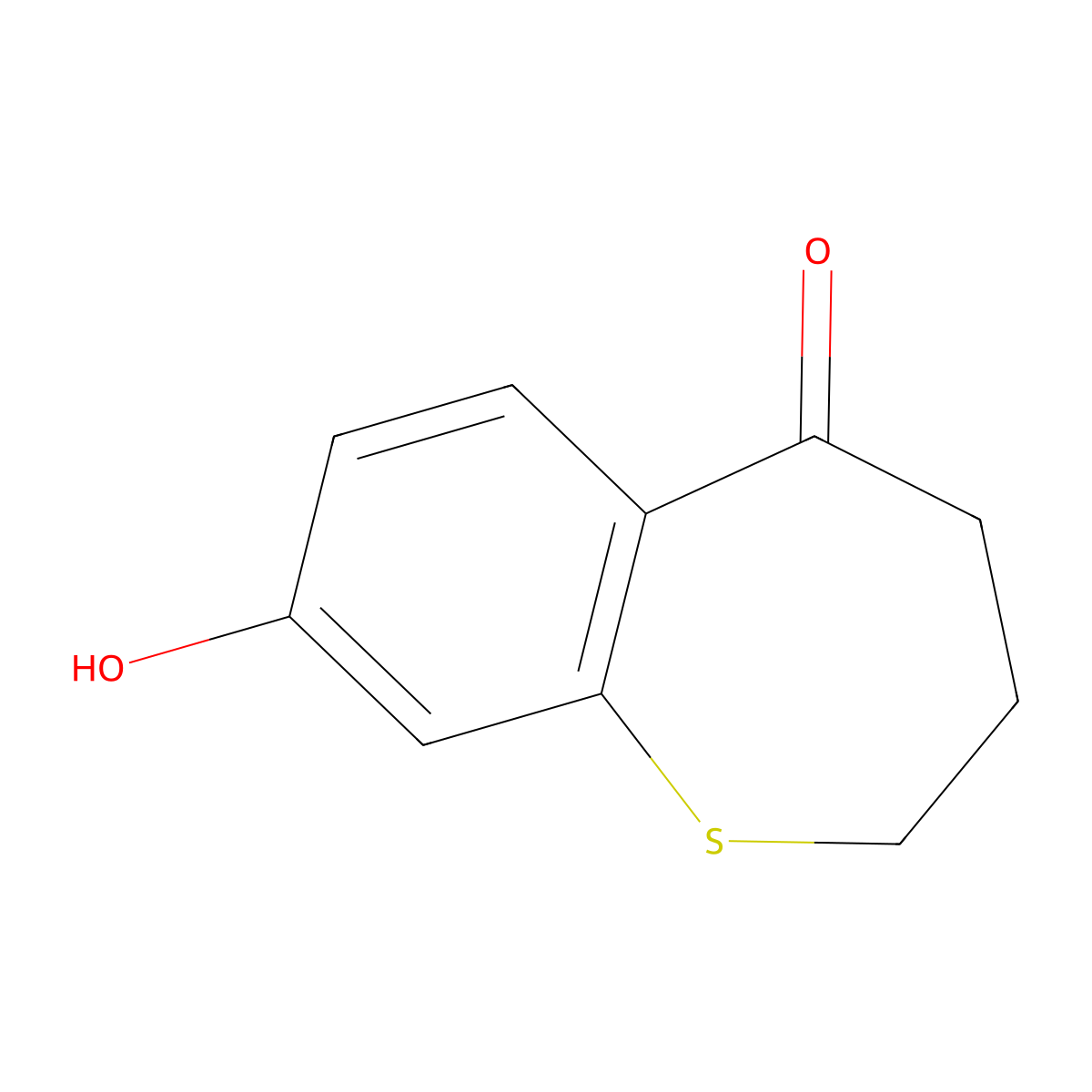 8-hydroxy-3,4-dihydrobenzo[b]thiepin-5(2H)-one molecular structure, CAS 2226905-42-4