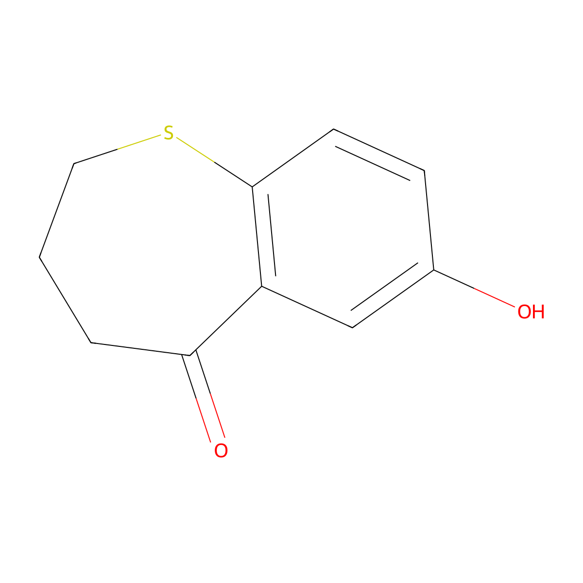 7-hydroxy-3,4-dihydrobenzo[b]thiepin-5(2H)-one molecular structure, CAS 2226905-49-1