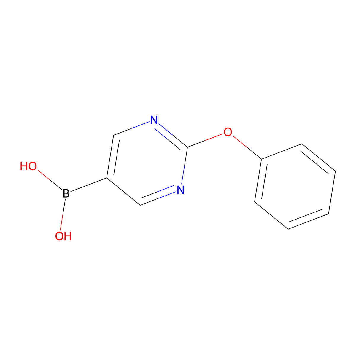 (2-Phenoxypyrimidin-5-YL)boronic acid molecular structure, CAS 2226941-75-7