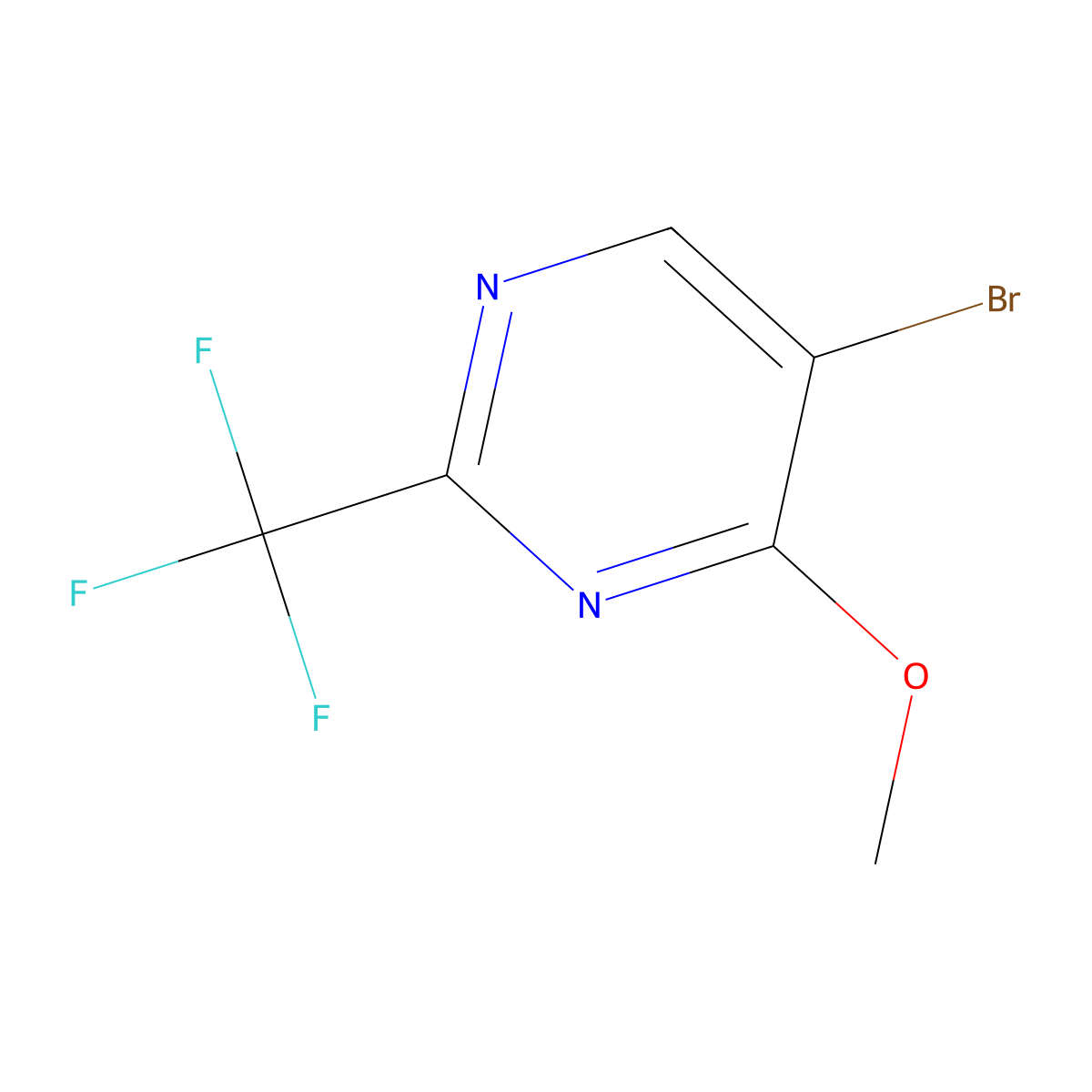 5-Bromo-4-methoxy-2-(trifluoromethyl)pyrimidine molecular structure, CAS 2226974-27-0