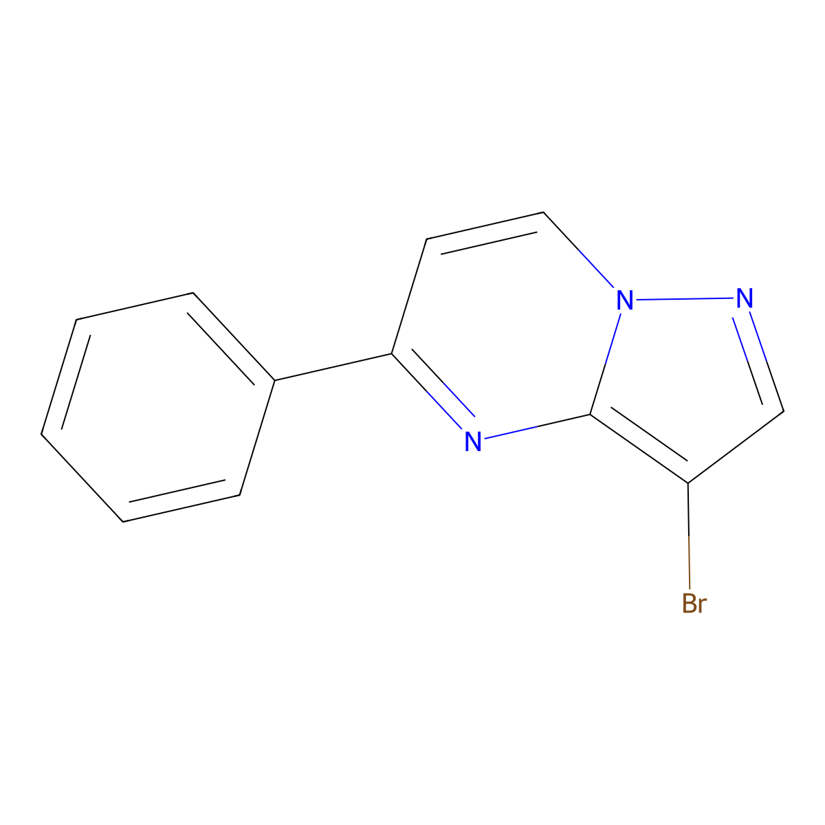 3-Bromo-5-phenylpyrazolo[1,5-A]pyrimidine molecular structure, CAS 2226986-78-1