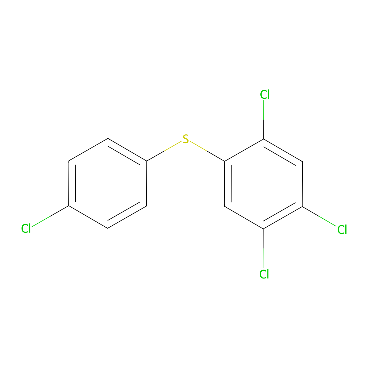 Tetrasul molecular structure, CAS 2227-13-6
