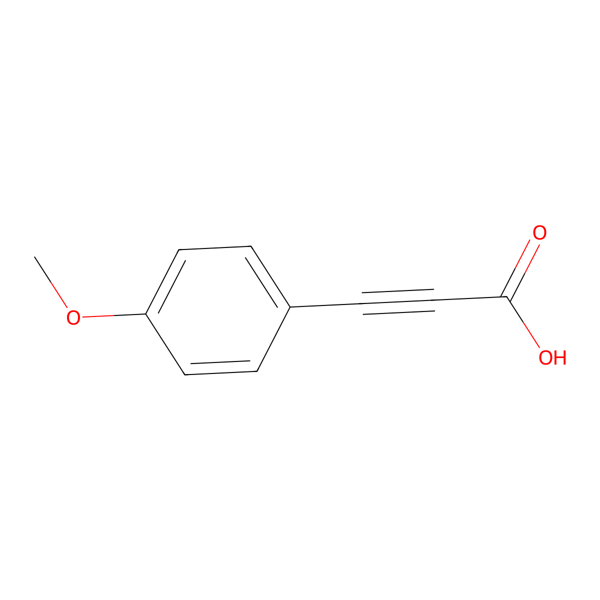 3-(4-Methoxyphenyl)prop-2-ynoic acid molecular structure, CAS 2227-57-8