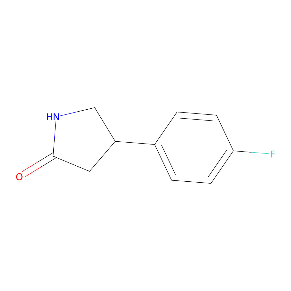 (S)-4-(4-Fluorophenyl)pyrrolidin-2-one molecular structure, CAS 2227107-77-7