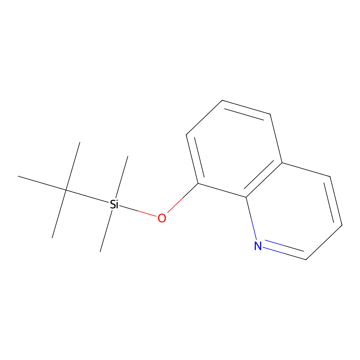 8-((Tert-butyldimethylsilyl)oxy)quinoline molecular structure, CAS 222713-64-6