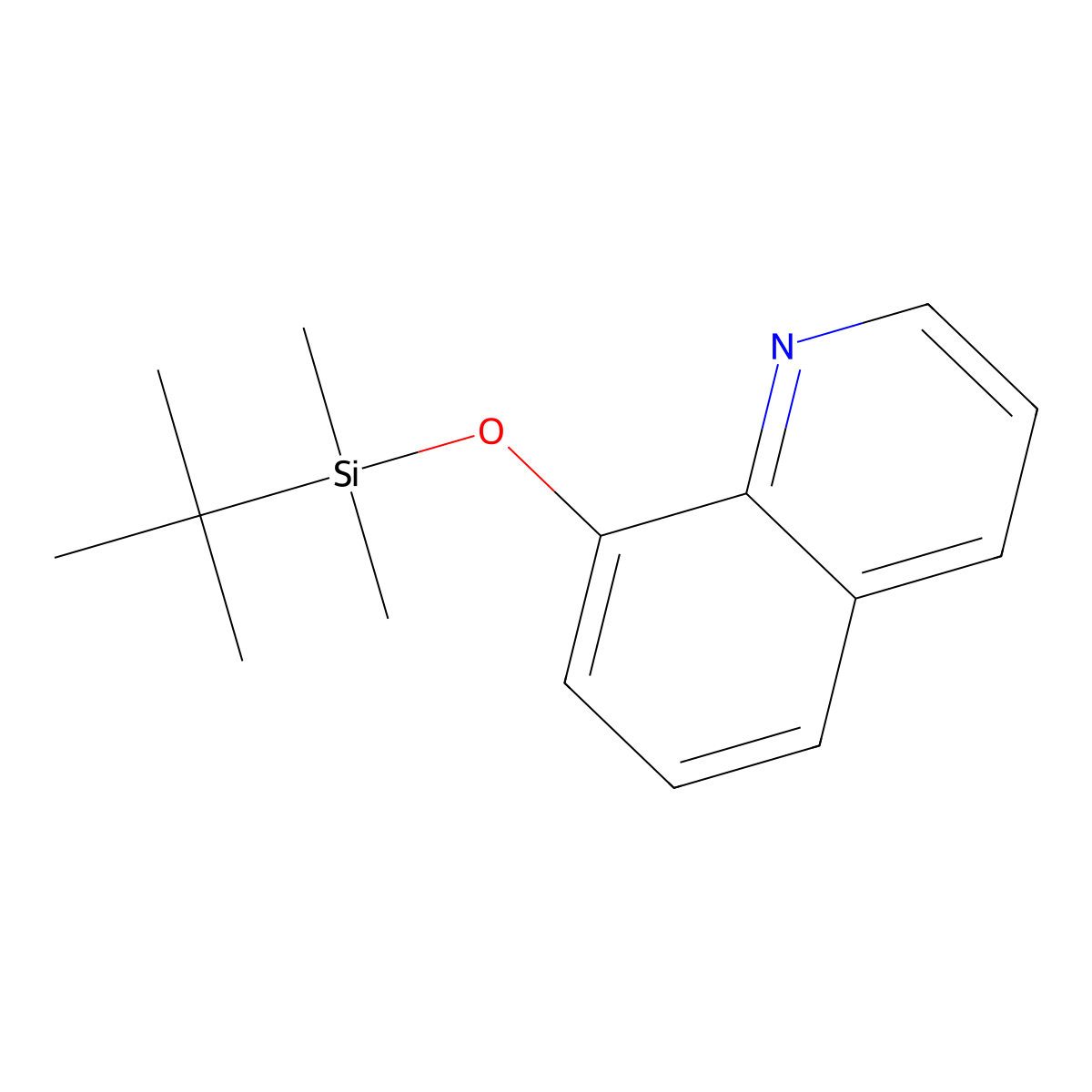 8-((Tert-butyldimethylsilyl)oxy)quinoline molecular structure, CAS 222713-64-6