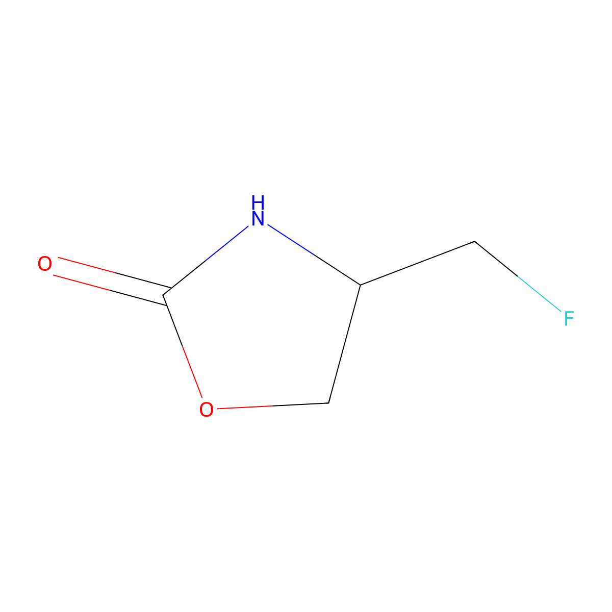 (R)-4-(Fluoromethyl)oxazolidin-2-one molecular structure, CAS 2227197-78-4