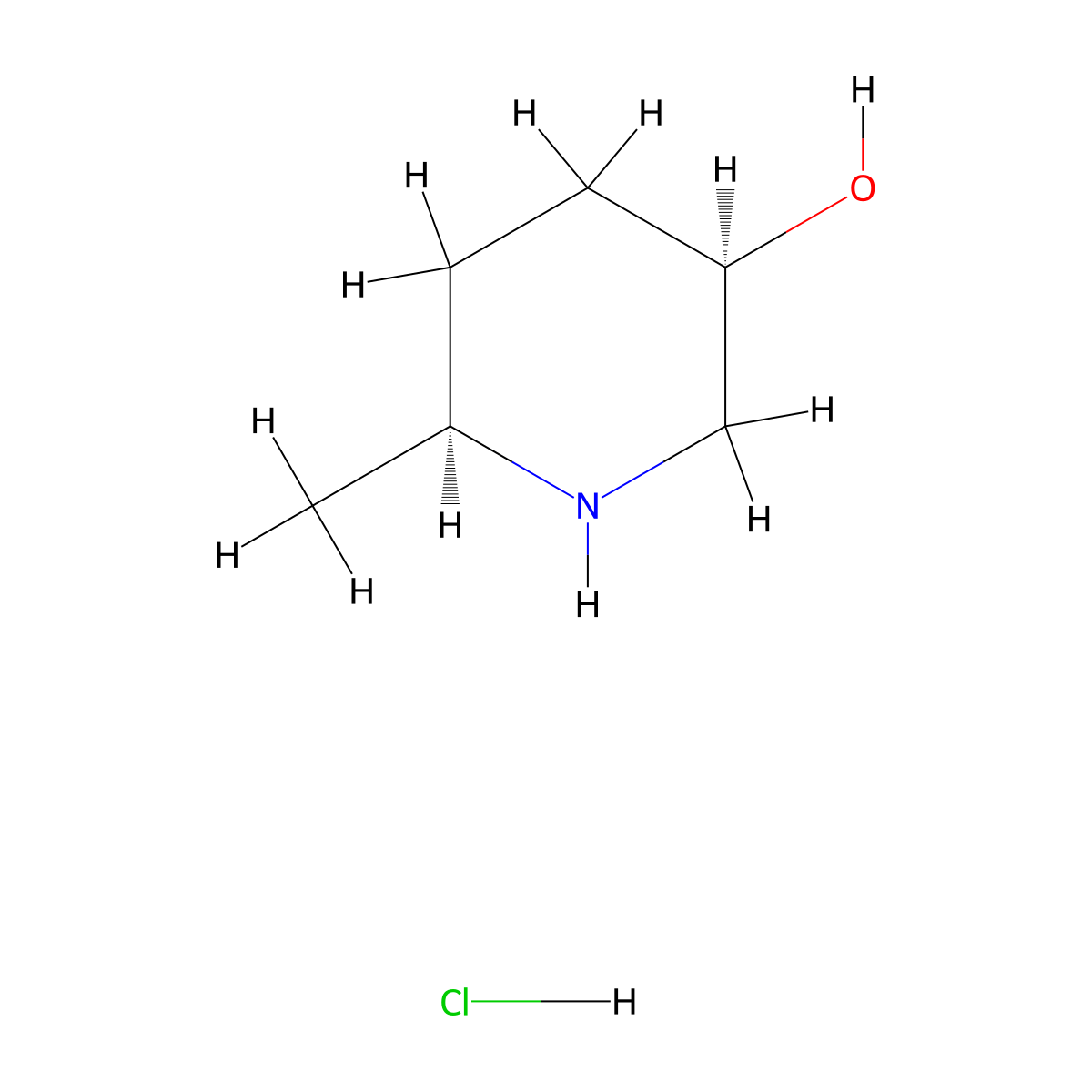 (3R,6S)-6-Methylpiperidin-3-ol hydrochloride molecular structure, CAS 2227198-81-2