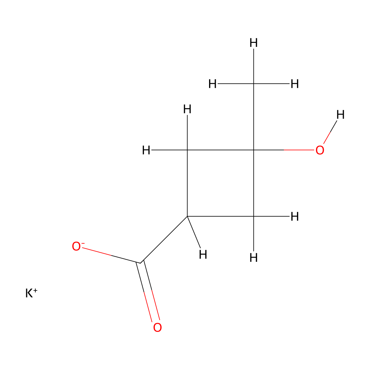 trans-3-hydroxy-3-methylcyclobutanecarboxylic acid Potassium salt molecular structure, CAS 2227199-07-5