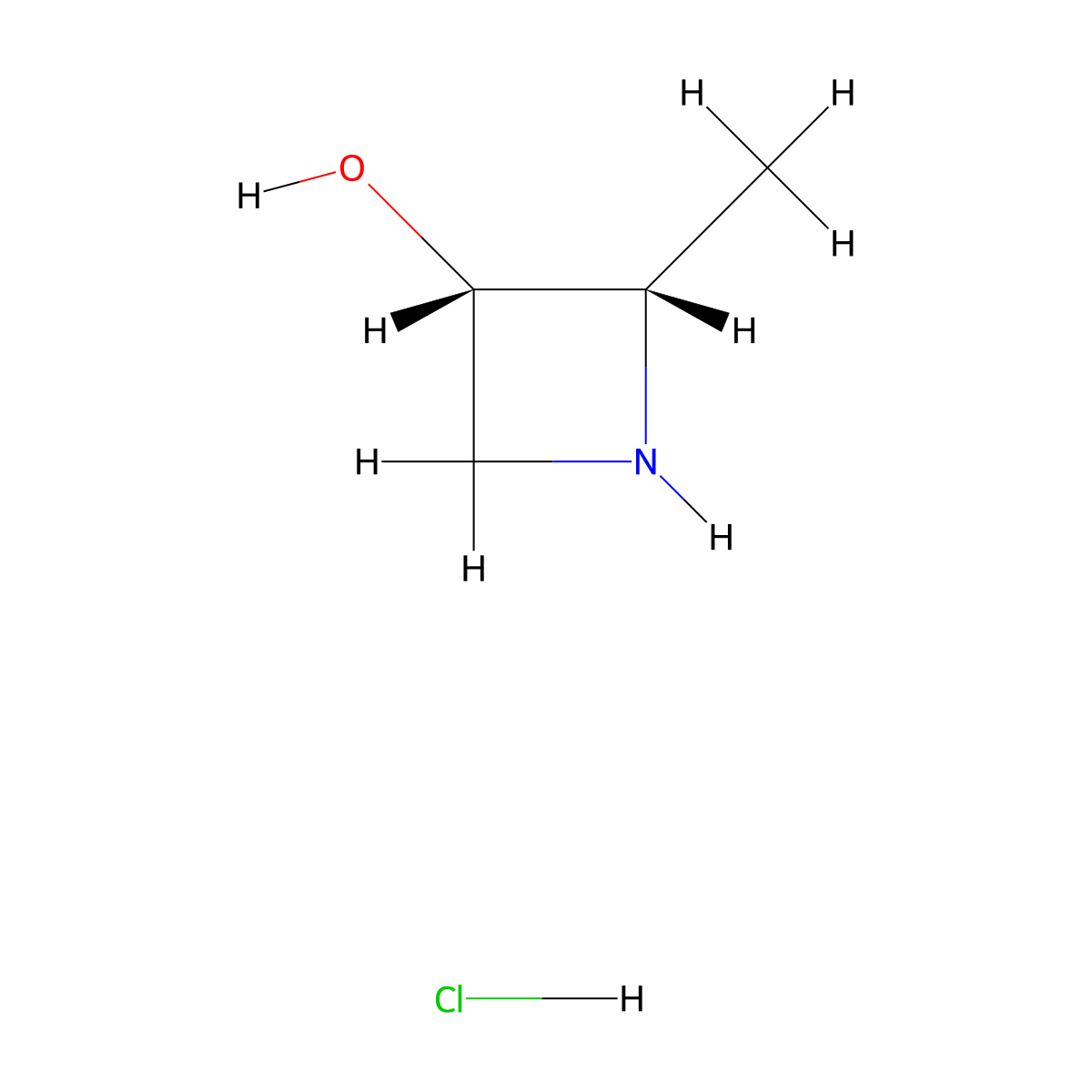 (2S,3S)-2-methylazetidin-3-ol hydrochloride molecular structure, CAS 2227199-20-2