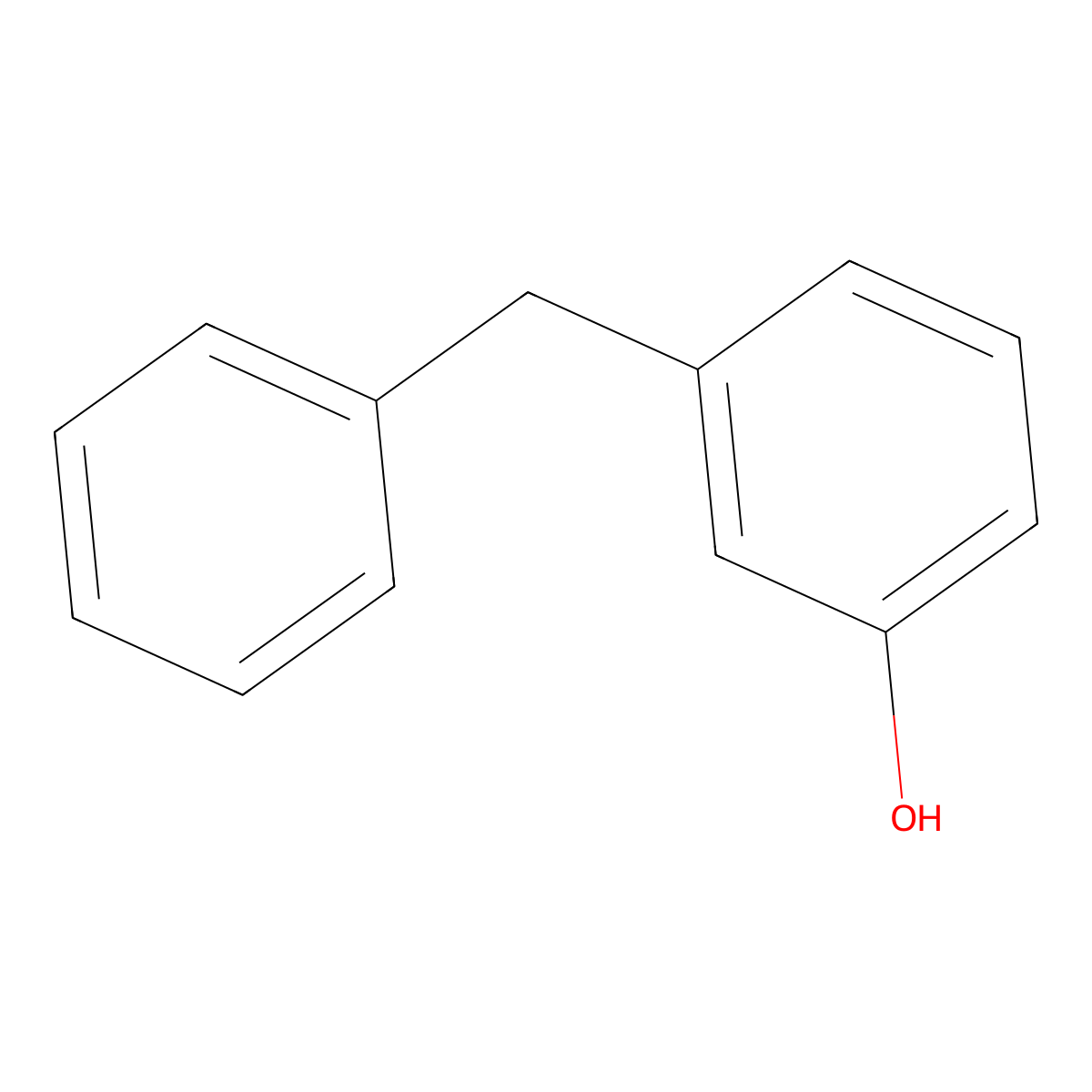 3-Benzylphenol molecular structure, CAS 22272-48-6