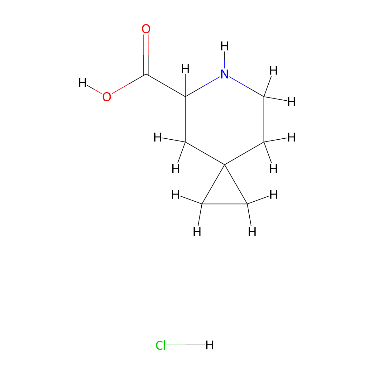 6-Azaspiro[2.5]octane-5-carboxylic acid hydrochloride molecular structure, CAS 2227204-75-1