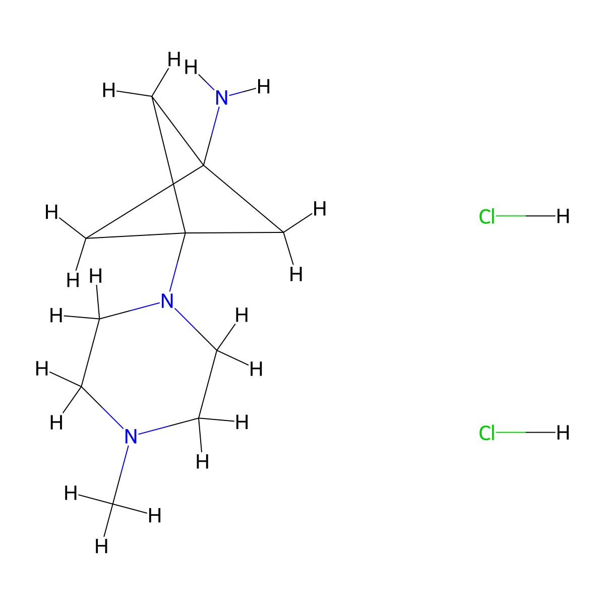 3-(4-Methylpiperazin-1-YL)bicyclo[1.1.1]pentan-1-amine dihydrochloride molecular structure, CAS 2227205-34-5